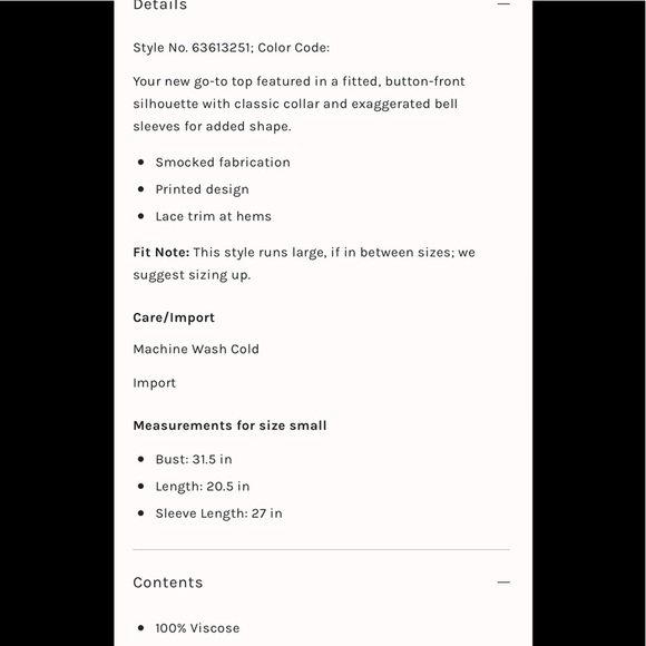 NWT Free People Amelia Printed Blouse Bell Sleeve Blouse $138 Size M or L - Picture 2 of 16